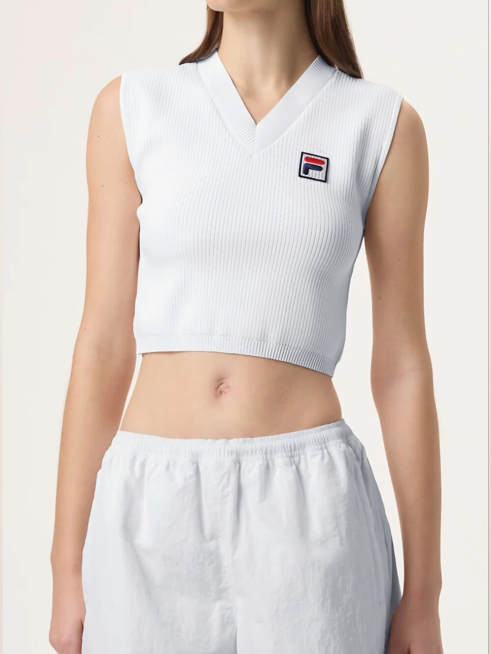 Fila X Hailey White Baby Tank XL